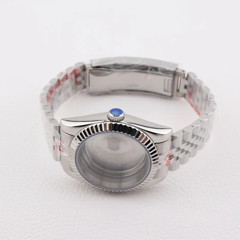 Фото Серебряные корпуса для часов Datejust 36/39 мм, браслет из нержавеющей стали для Seiko GMT, сапфировое стекло, мужские механические запасные части №5