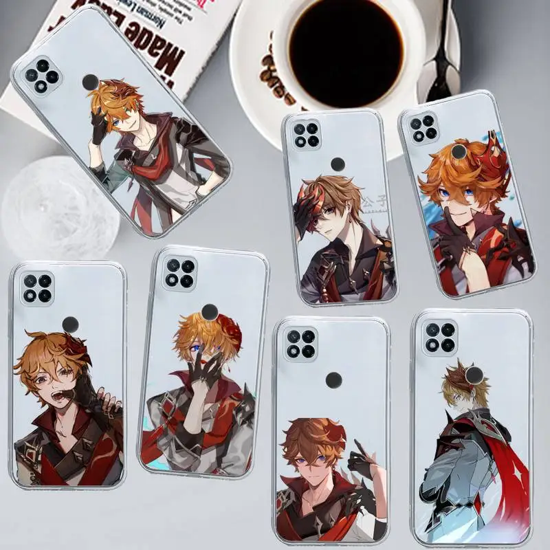 

Genshin Impact Tartaglia Phone Case Transparent for Xiaomi redmi note x f poco 10 11 9 7 8 3 i t s pro cover shell coque