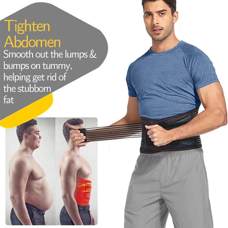 Men Waist Trainer Trimmer Belt Belly Control Corsets Burner Workout Weight Loss Slimming  Reductive Girdle Fitness Body Shaper