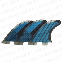 double tabs 2 fiberglass honeycomb carbon surf fins fcs2 high quality surfboard fin new design yellowblue color size g5