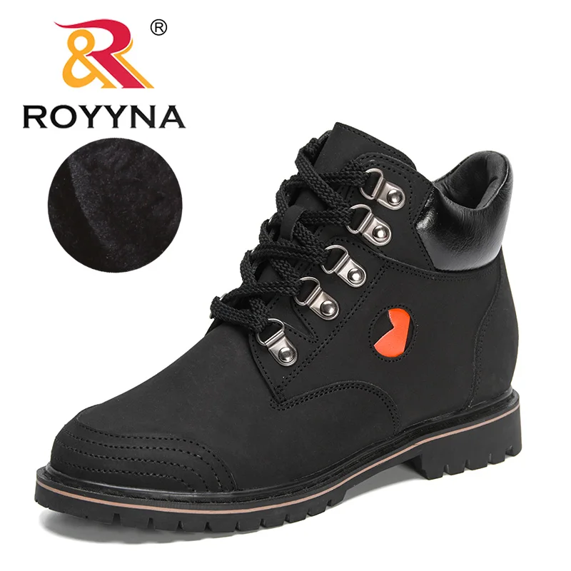 

ROYYNA 2023 New Designers Winter Casual Warm Flock Ankle Boots Women Platforms Plush Shoes Woman Fashion Motorcycle Boots Ladies