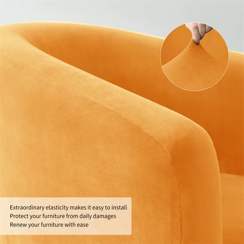 Однотонный Бархатный Чехол для дивана повседневный эластичный чехол на одно