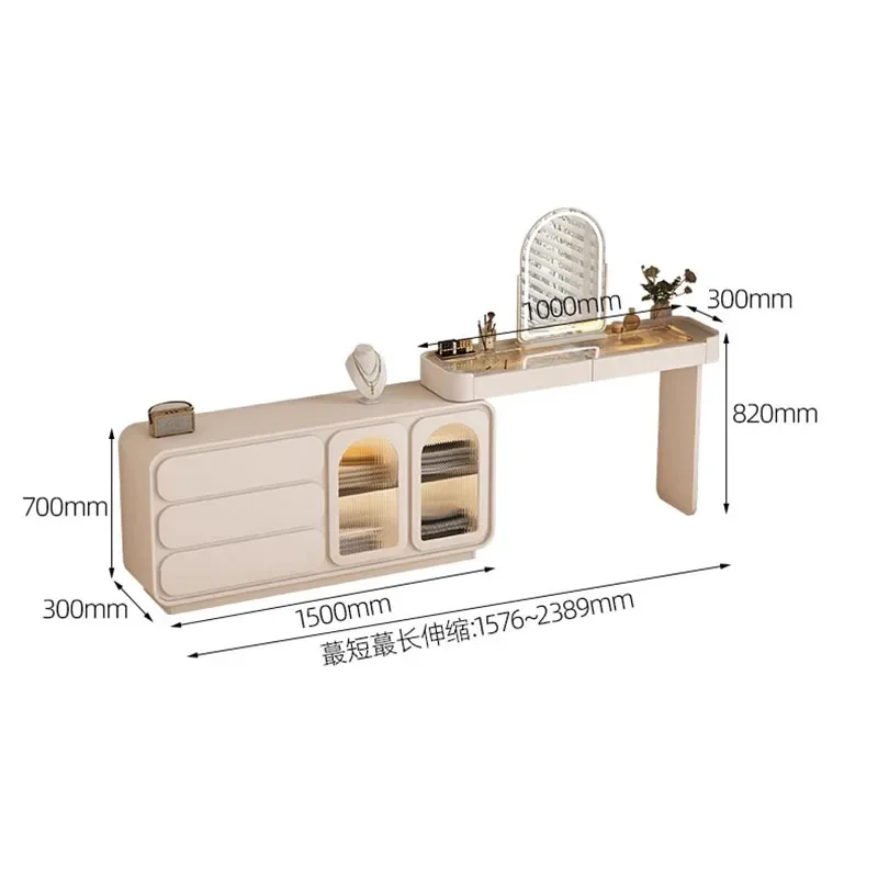 Роскошный столик для ванной элегантный домашний макияжа Многофункциональный