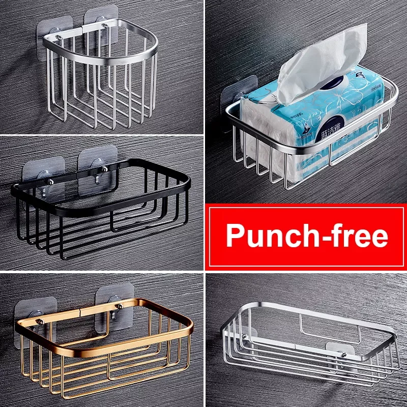 

NEW2022 Bathroom Shower Shelf Holder Corner Storage Rack Shampoo Soap Cosmetic Shelves Wall Mounted Kitchen Organizer bath acce