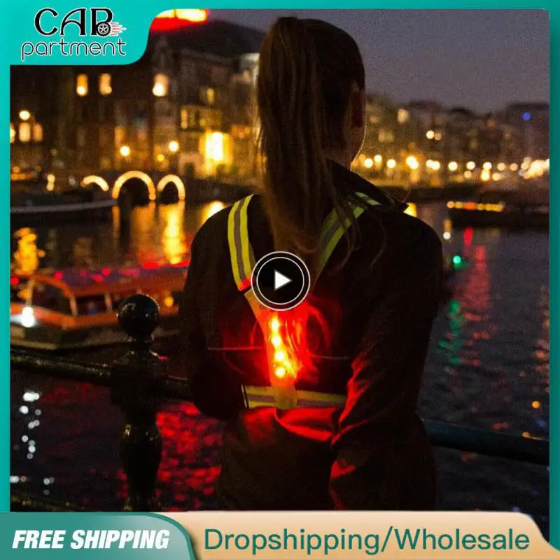 

1~10PCS Security Running Highlight Reflective High Visibility Jackets High Visibility Reflective Safety Zipper