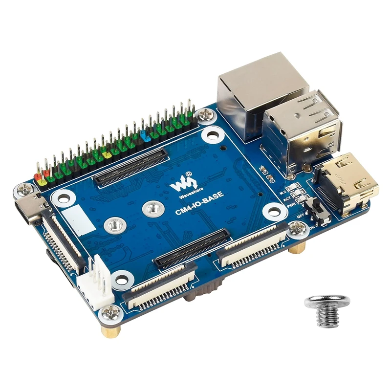 

Waveshare Mini Base Board (B) For Raspberry Pi Compute Module 4 Lite/EMMC Series Module,With CM4 Socket
