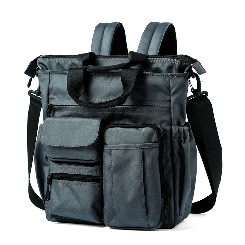 Male Usb Charging Tote Bags Messenger Backpack Multifunction Handbag Women Vintage High Quality Casual Men Leisure Shoulder Bag