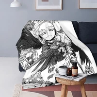 boku no my hero academia manga knitted blanket velvet hawks collage academy anime warm throw blankets for airplane travel bed