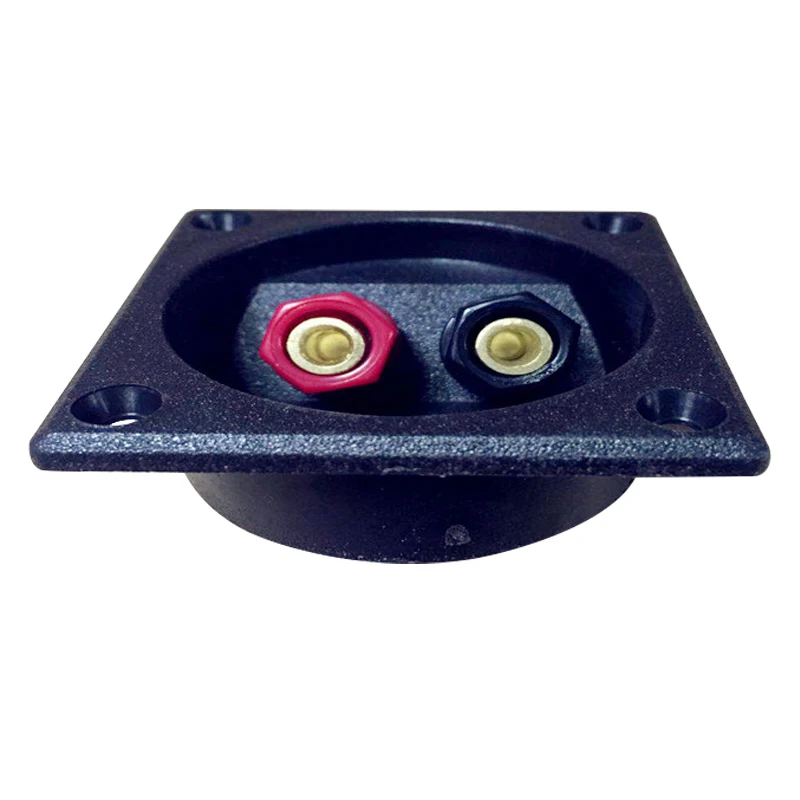 Tenghong 2pcs 50mm Open-Hole Speaker Junction Box Back Panel Wiring Terminal ABS Passive Subwoofer Wiring HiFi Amplifier Speaker enlarge