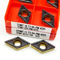 dcmt11t304 dcmt11t308 pm4225 high quality carbide insert internaloriginal lathe dcmt 11t304 11t308 pm 4225 turning tool