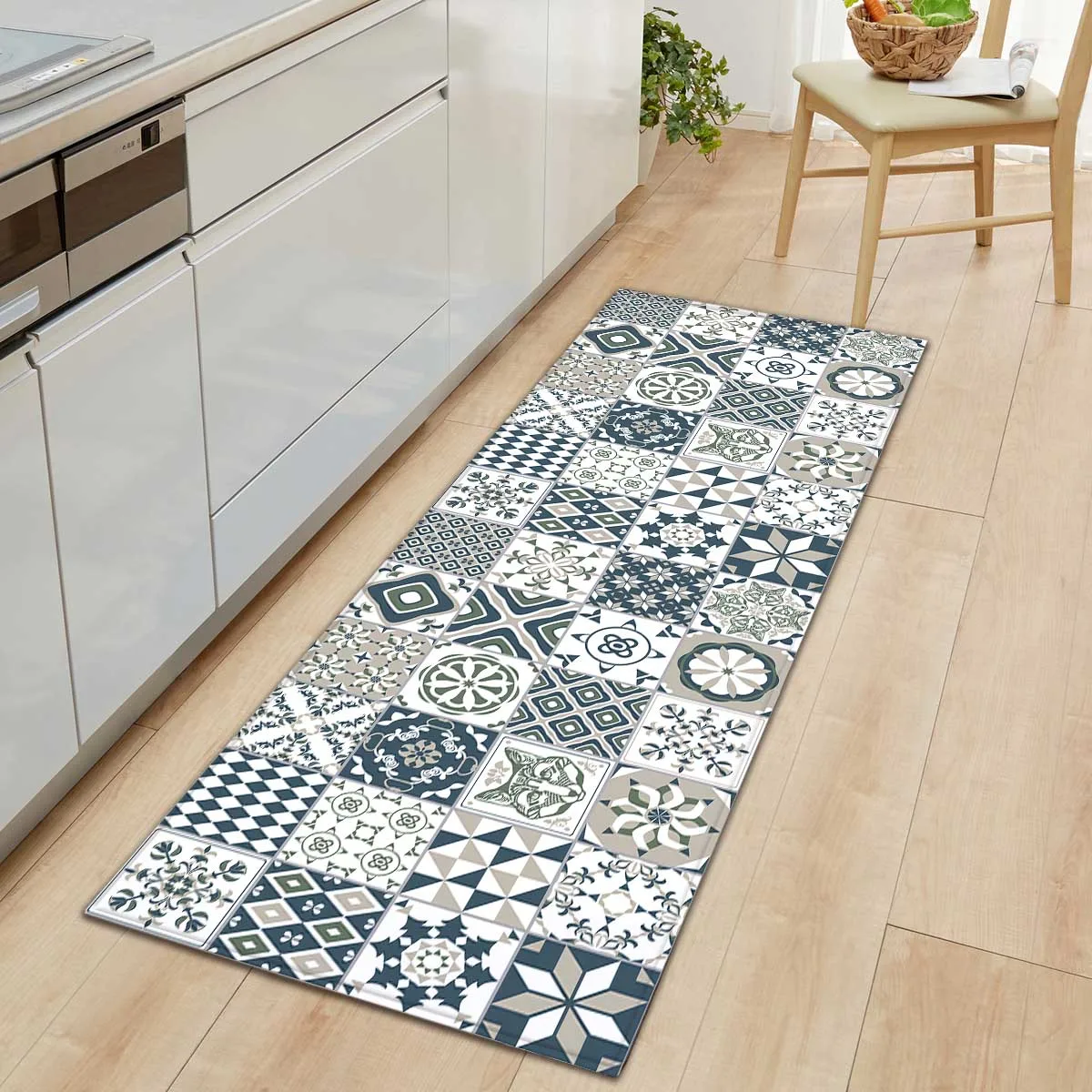 Комнатный ковер с геометрическим принтом кухонный коврик нордические ковры