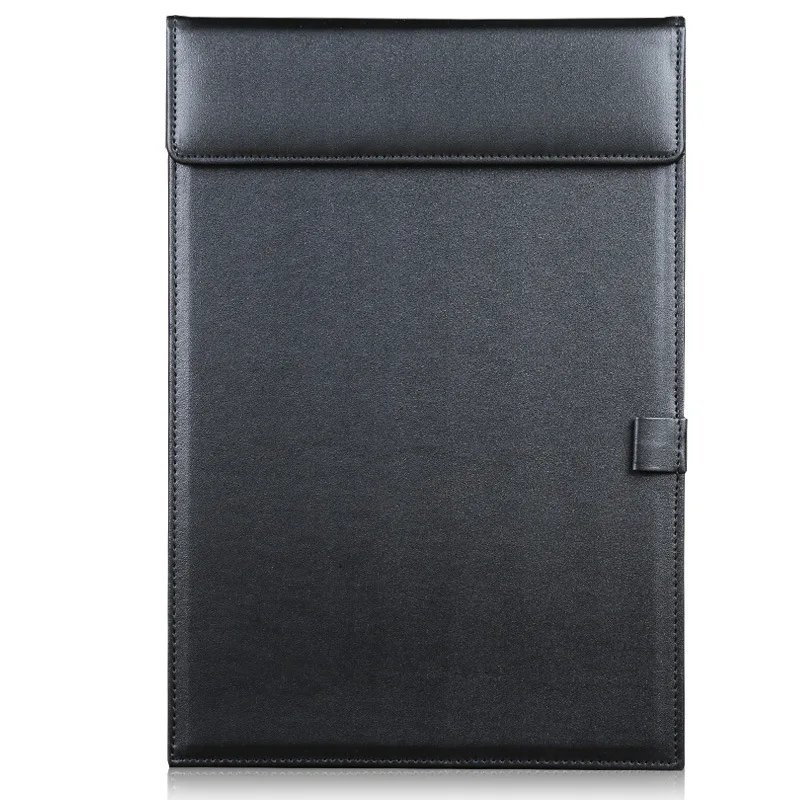 A4 Leather Folder Conference Pad Business Writing Desktop PU Board Student Examination Hotel Menu Folder 23x33cm