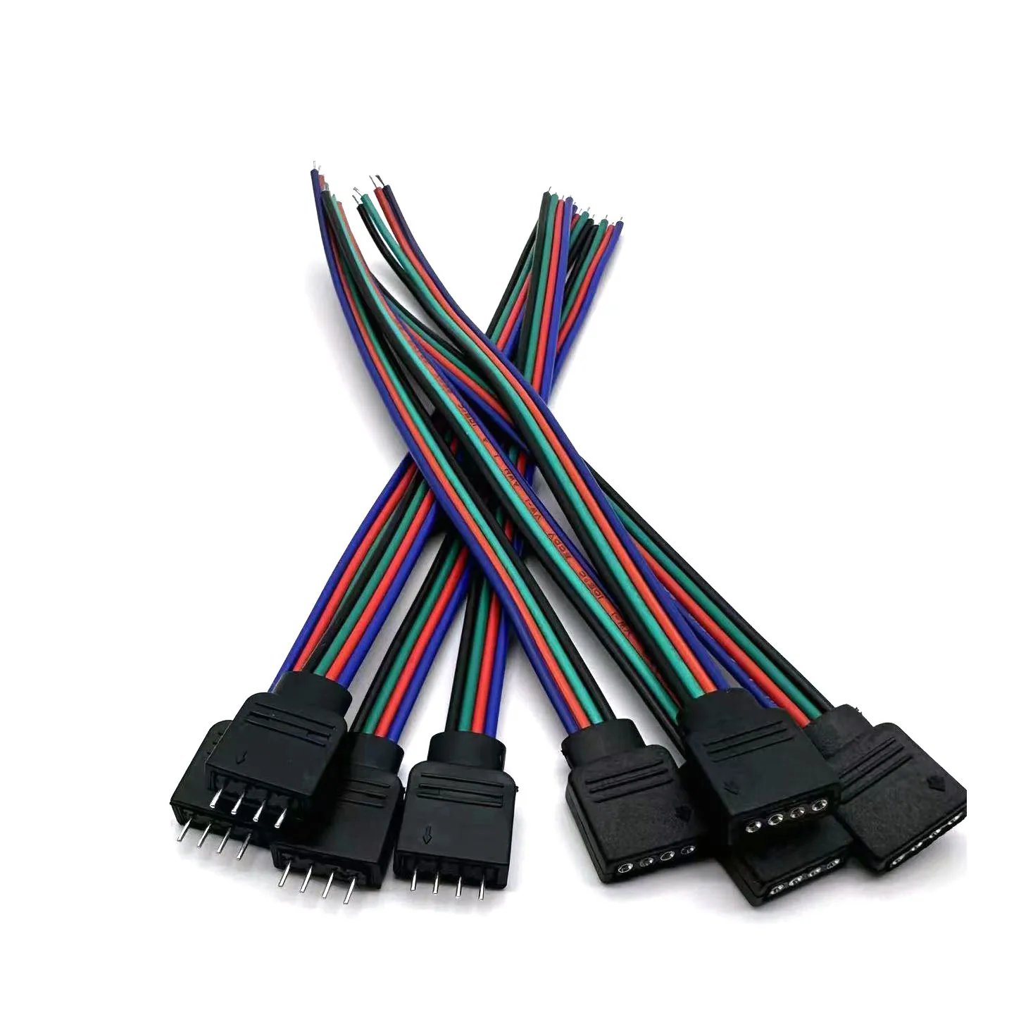 4 контакта штекер Женская Стандартная полоса фоторазъем кабеля адаптер длина