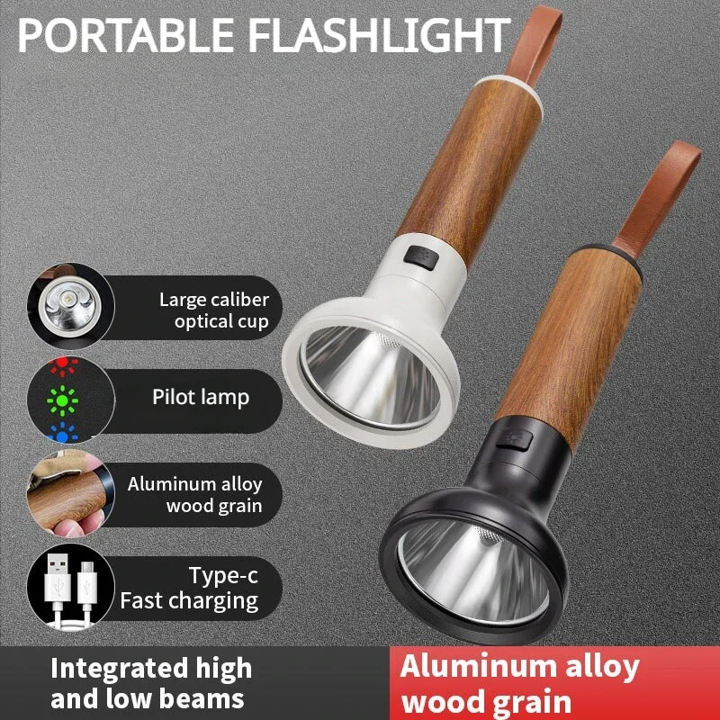 Портативный Светодиодный Фонарик Из Алюминиевого Сплава Корпус С Имитацией