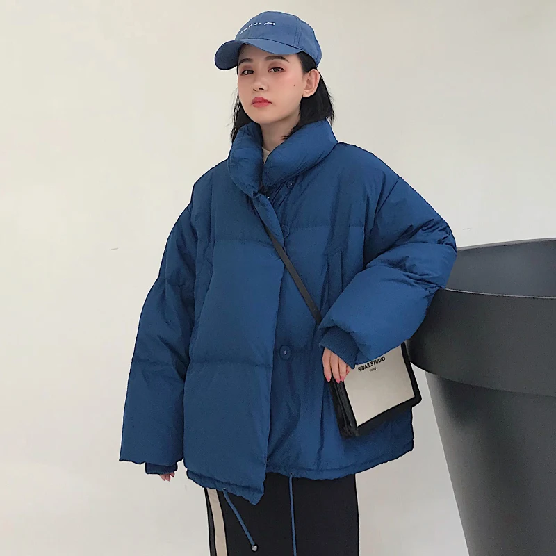 2021 New Women's Winter Jacket Korean Style Stand-up Collar Thick Warm Women's Jacket Coat Fashion Short Parka Winter