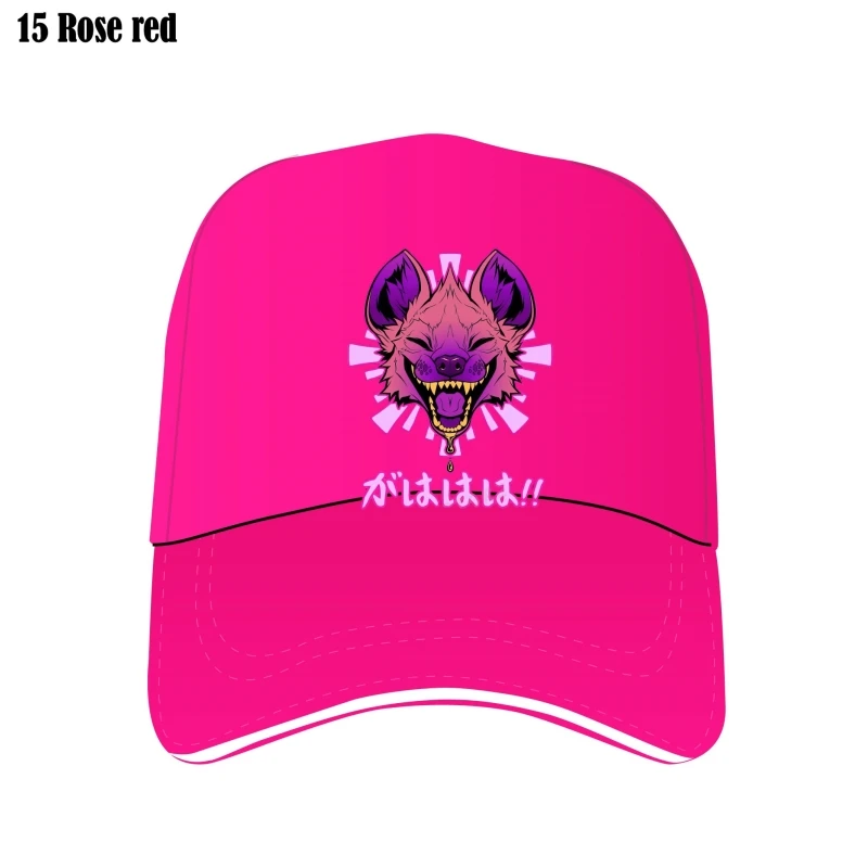 

Kawaii Japanese Vaporwave Hyena Gahaha Furry Wildlife Safari Bill Hats Harajuku Adjustable Cotton Graphics Bill Hats Brands Bill