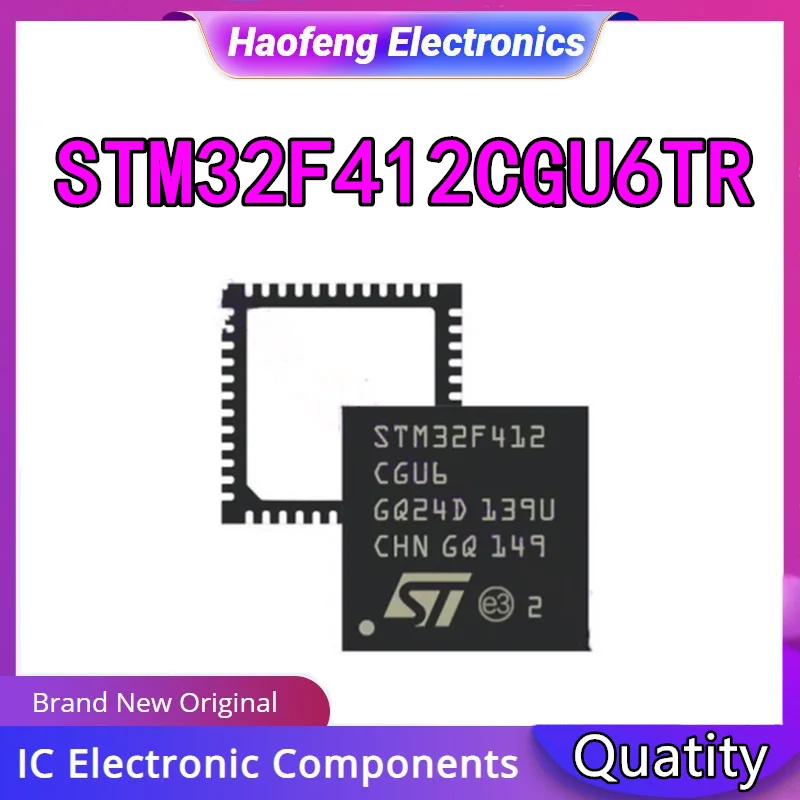 

STM32F412CGU6 STM32F412CGU6TR QFPN-48 Microcontroller Chip