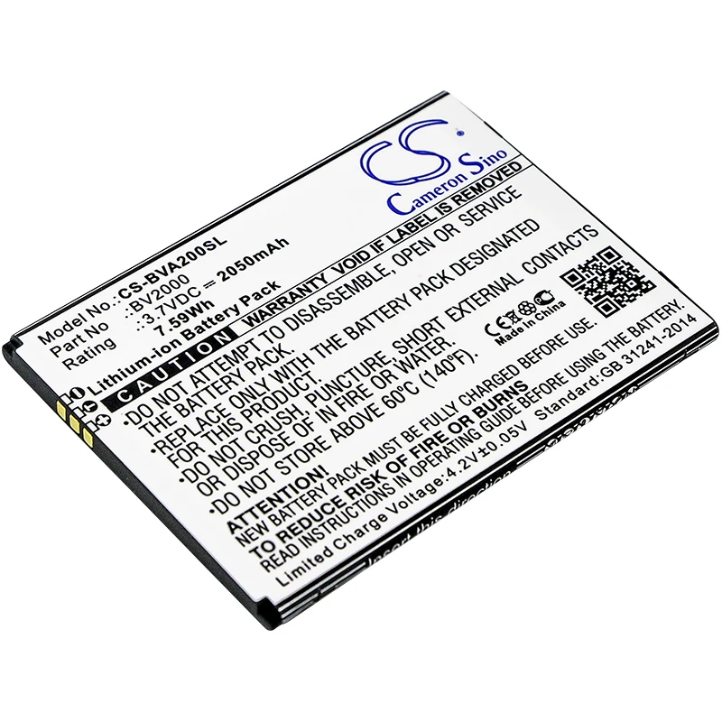 

Аккумулятор CS 2050mAh / 7.59Wh для Blackview BV2000 BV2000
