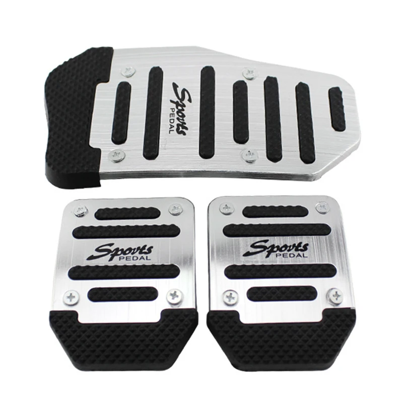 3 шт. нескользящие накладки на автомобильные педали из алюминиевого сплава |