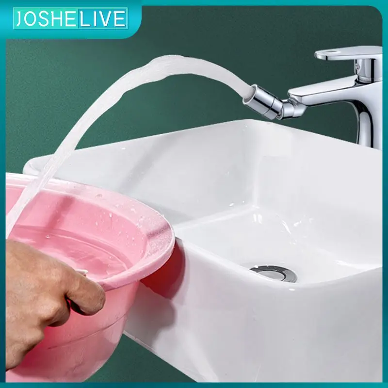 

720° Large-angle Rotatable Tap Water Faucet Utensils For Kitchen Splash-proof Head Mixer Aerator Wash Basin And Vegetable Basin