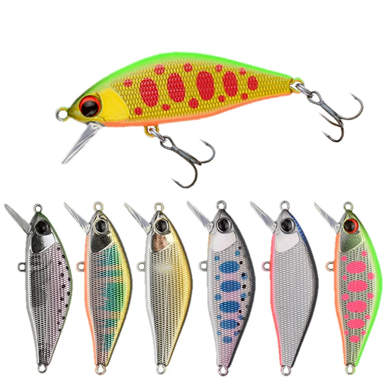 

Japan Design High Quality Hard Fishing Lure Pesca Issen 45S MAX 45mm 4g Sinking Stream Bait For Trout Pike Perch Bass