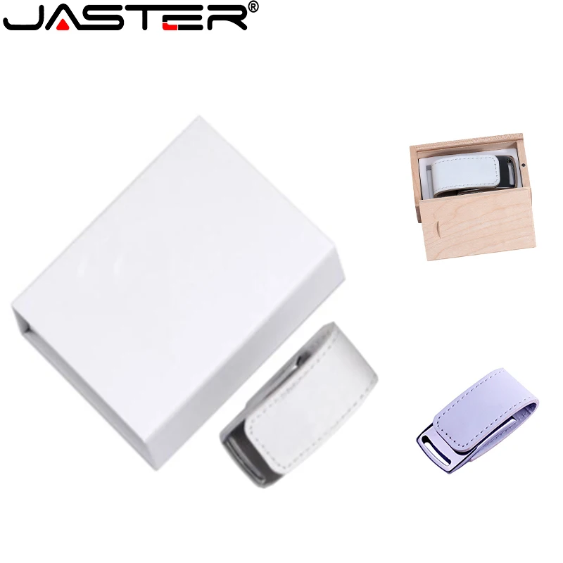 

USB-флеш-накопитель JASTER 2,0 деревянный и кожаный, 4/8/16 ГБ