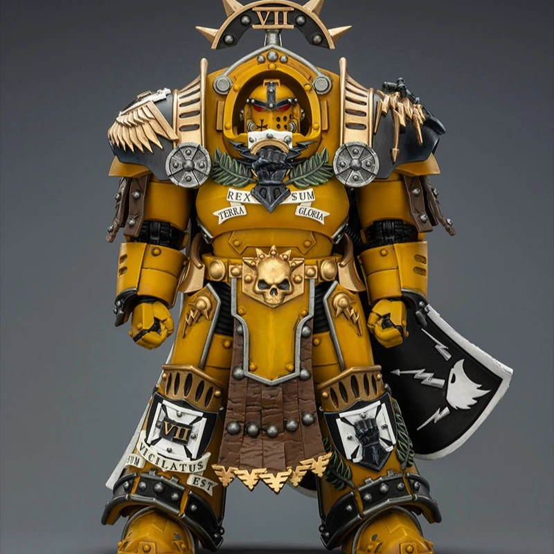 Фото Коллекционная фигурка JOYTOY Warhammer Imperial Fists Legion Praetor в броне Терминатора Тартароса, модель для декора рабочего стола №5