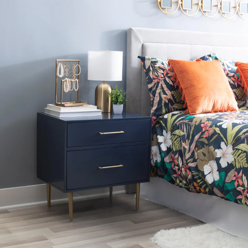 

Linon Galena 2-Drawer Nightstand, Navy