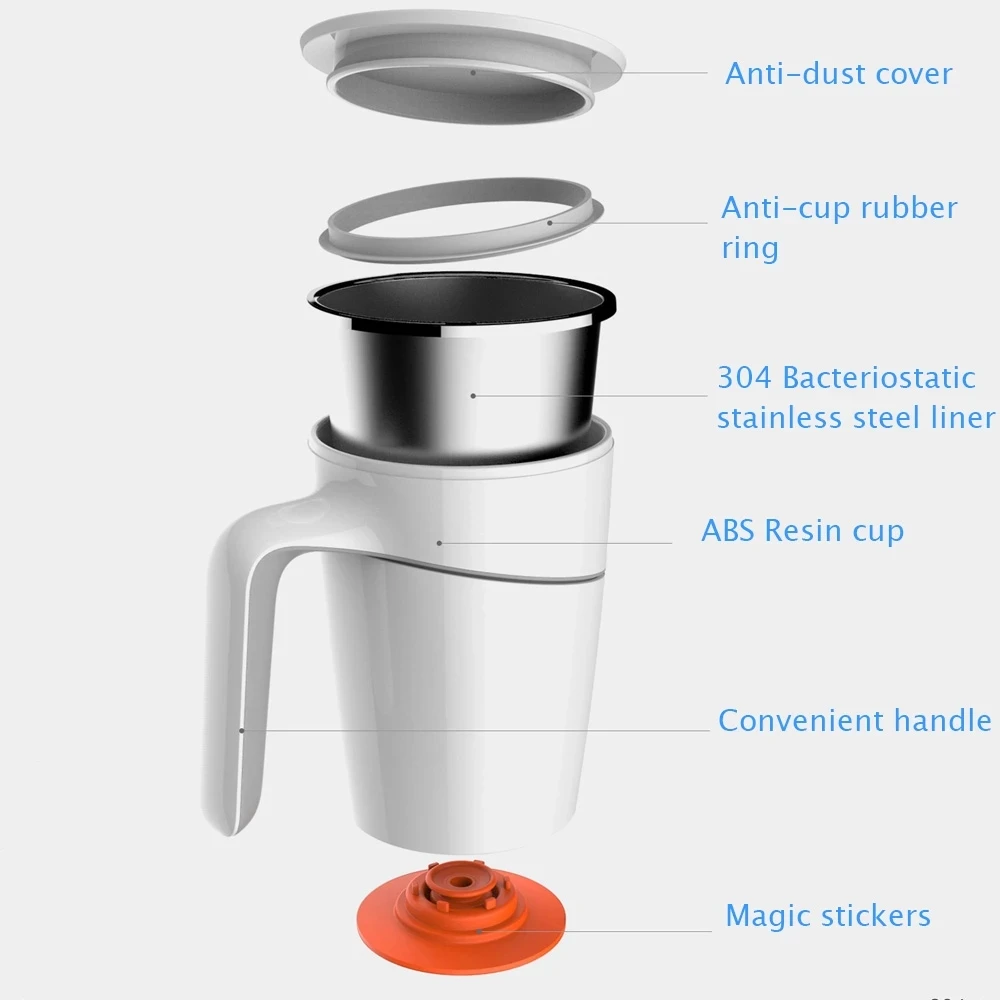 

Mijia 470ml Not Pouring Cup Magic Sucker Splash Proof Nonslip Double Insulation 304 Stainless HomeTea Mug From XiaoMi Youpin