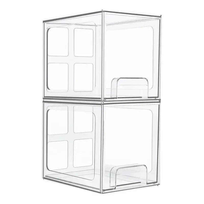 

Vanity Organizer Drawer Storage Box Transparent Durable & Sturdy Drawer Organizer For Bedroom Bathroom Kitchen Living Room