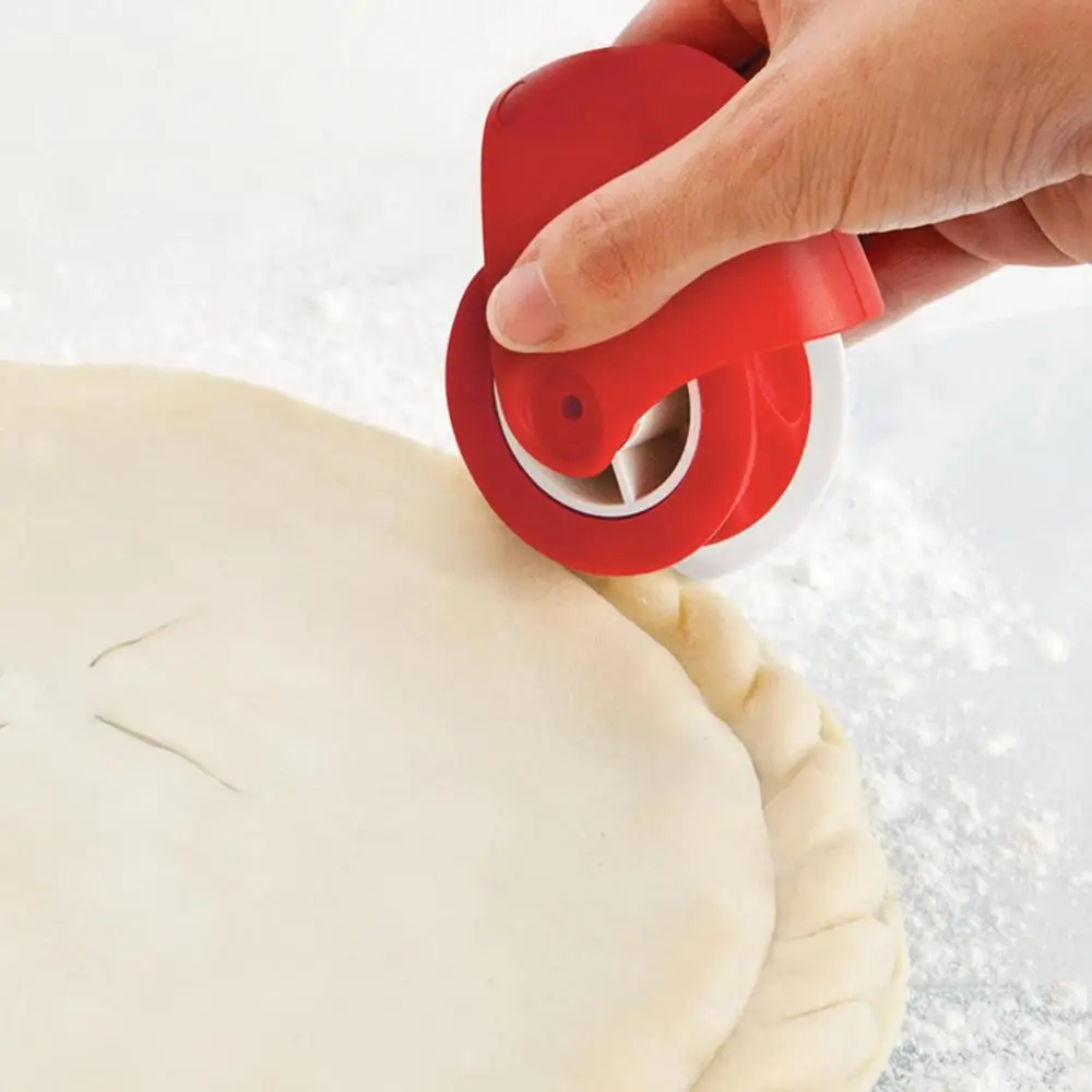 

Pastry Wheel Decorator Cutter Beautiful Pie Crust Pizza Pastry lattice Decoration Tools Plastic Pastry Pie Decoration Cutter