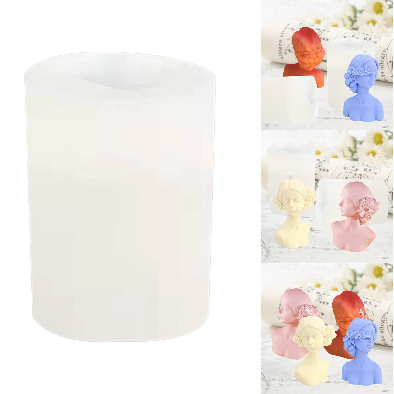 

Soft Casting Die Templates DIY Craft Silicone Stencil Soft Casting Die Templates for Decoration Aromatherapy Candle Wax JAN88