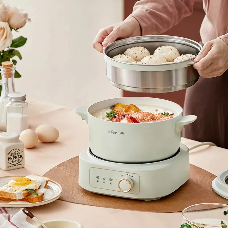 

Электрическая кастрюля Bear/Little Bear DHG-D25G2, электрическая кастрюля, 2,5 л, электрическая кастрюля для жарки, электрическая кастрюля с керамическим маслом, бытовая кастрюля