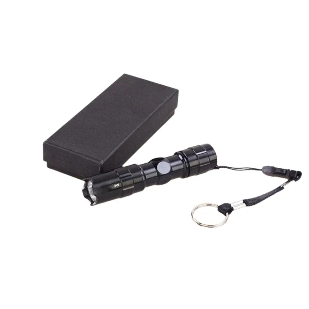 

3W Waterproof Super Bright LED Flashlight Focus Torch Lamp With Hand Strap
