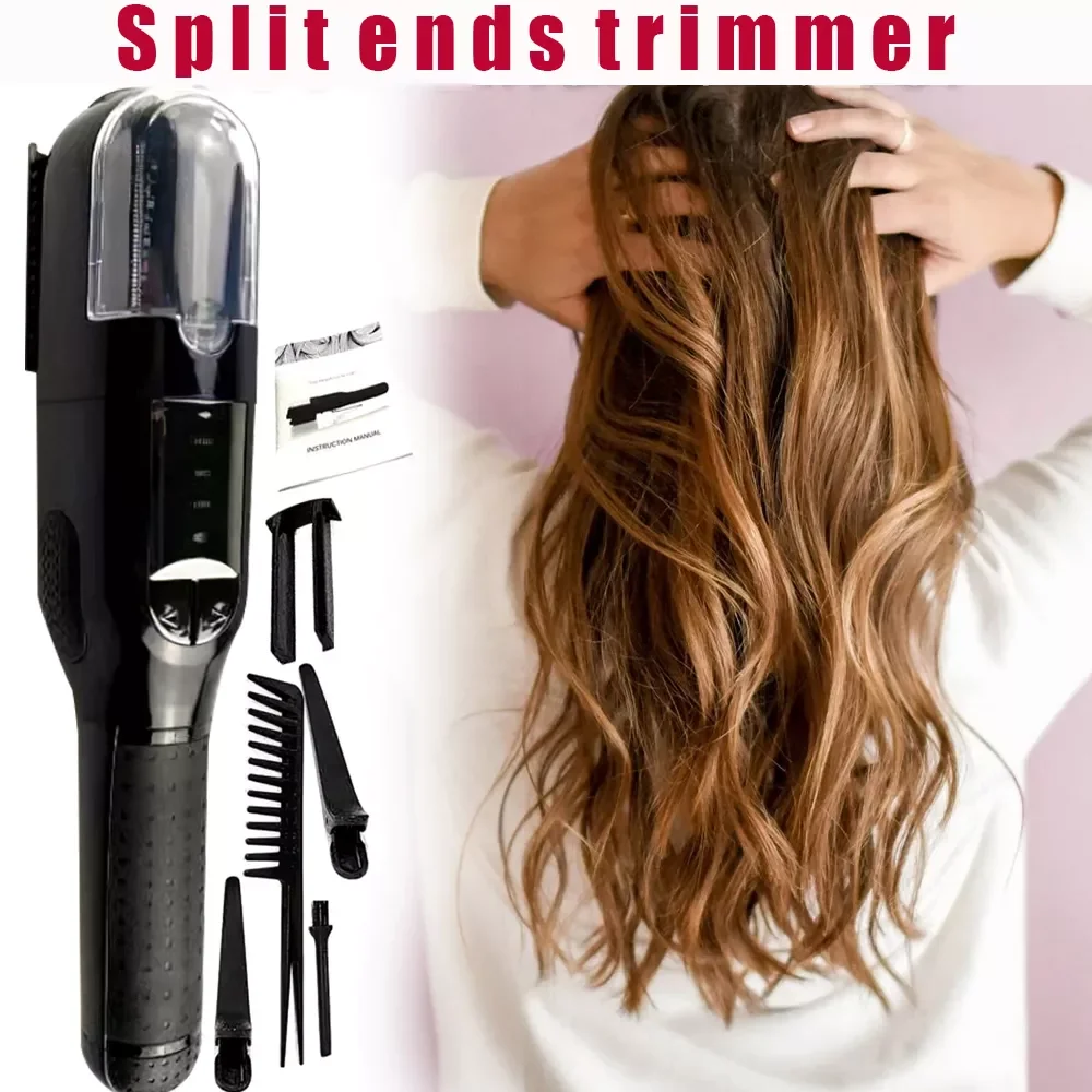 Split Ends Removal Hair Trimmer for Dry Damaged and Brittle Professional Automatic Trim Split Cordless Cutting Wireless Charging enlarge