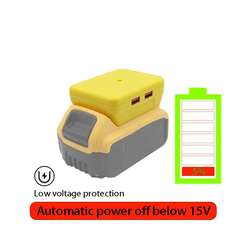 Адаптер для аккумулятора с двойным USB-портом быстрого зарядного устройства