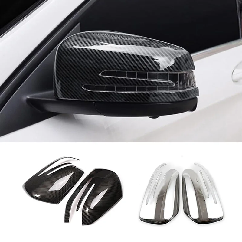 

For Mercedes-Benz ML GL GLE GLS Class W166 X166 2x Door Rear-view Mirror Side Mirror Wing Mirror Cover Trim Chrome