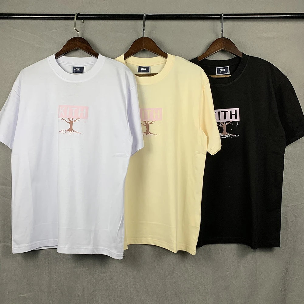 

Kith Treats Box Logo Fahion T Shirt Men 1:1 Top Quality KITH Tokyo Limited Cherry Tree Women T Shirt Oversize Tops Summer Style