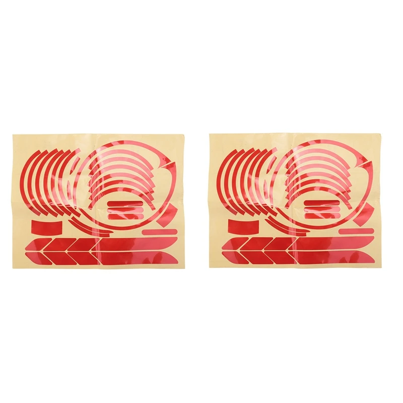 

2 набора светоотражающих наклеек, полный комплект наклеек для скутера Ninebot MAX G30, складные наклейки для кикскутера (красный)