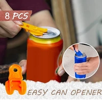 easy can opener portable drink beer cola beverage drink opener reusable bottle opener kitchen camping tools 8pcs