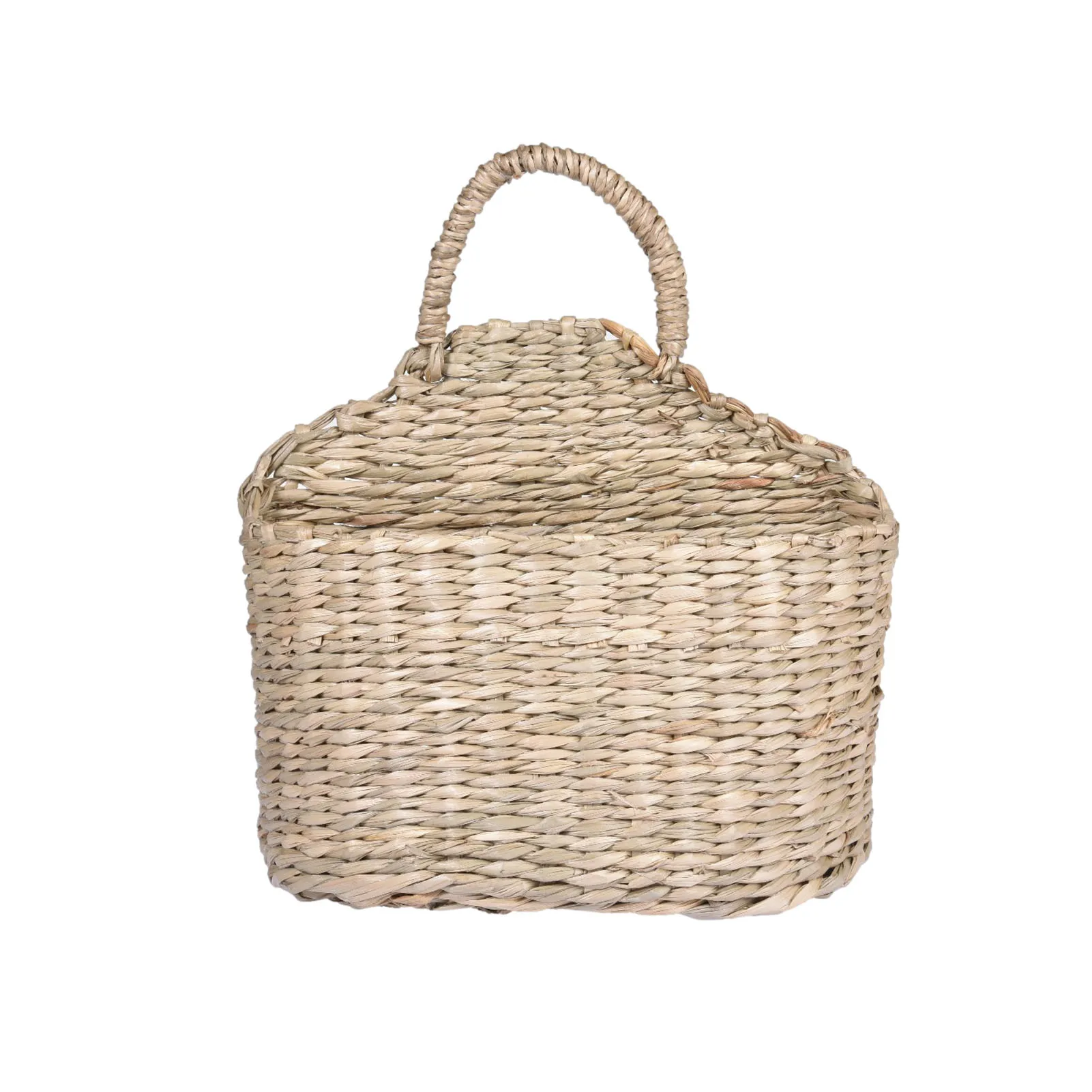 

Wall Hanging Woven Basket Rustic Straw Storage Basket Rattan Straw Woven Plant Holder House Storage Shelf Display Home Decor