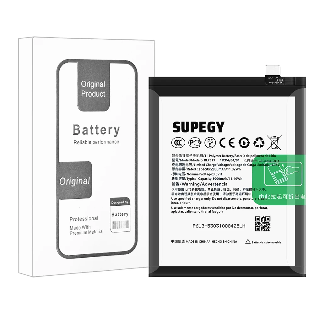 Фото Аккумулятор SUPEGY BLP613 3000 мАч, 100% новый, для OnePlus 3 (2026 год), с бесплатными инструментами №2