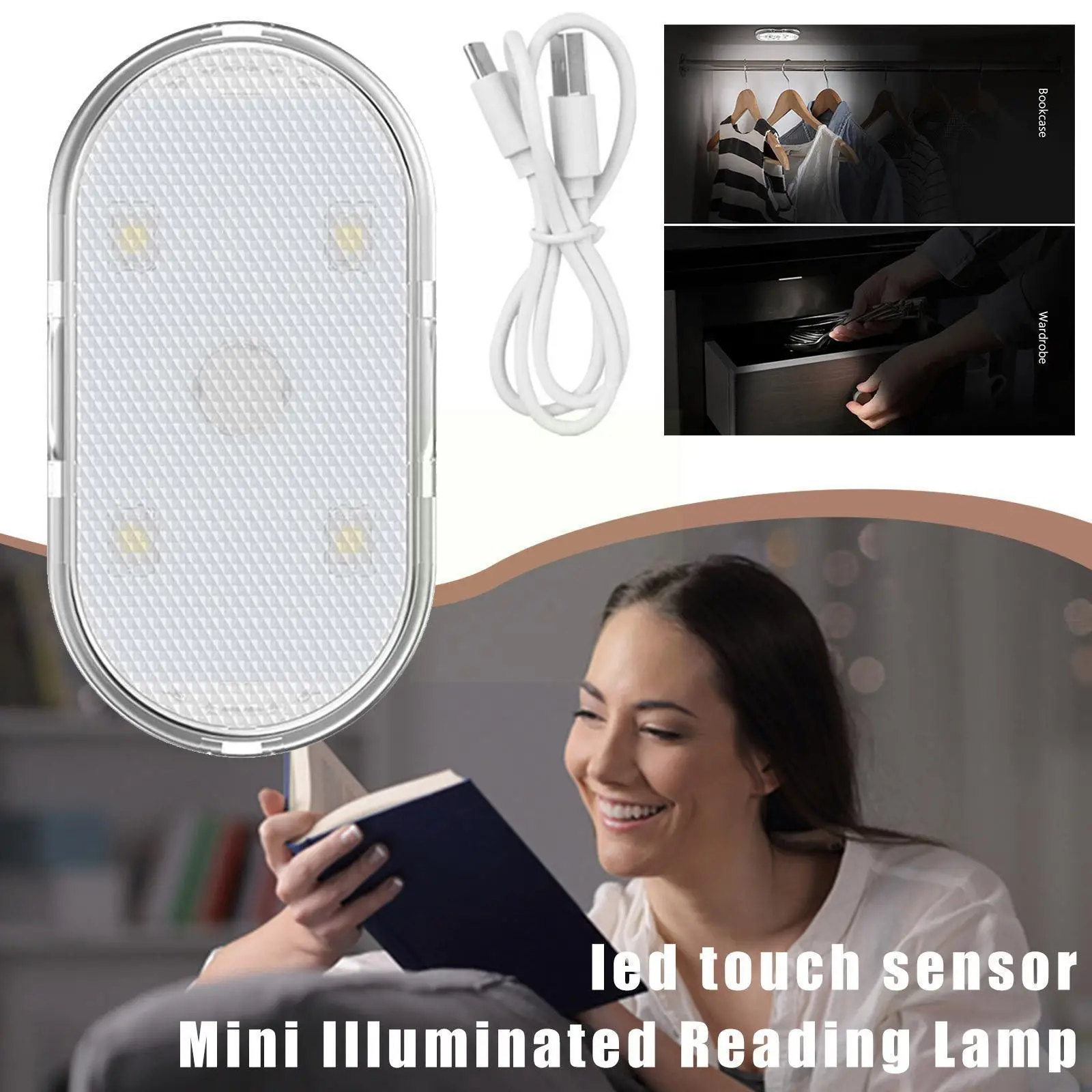 

Lighting Reading Light Led Induction Usb Charging Magnetic Light Interior Suction Dome Night Light Car Light Deco P7d4