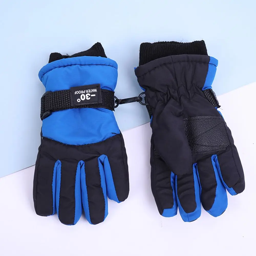 

Kids Winter Ski Gloves Cartoon Warm Mittens 6 to10 years Non-slip Windproof Outdoor Sports Waterproof Gloves Children Boys Girls