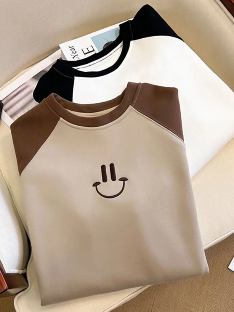 Рубашка с утолщенным низом на флисовой подкладке женская осенне-зимняя