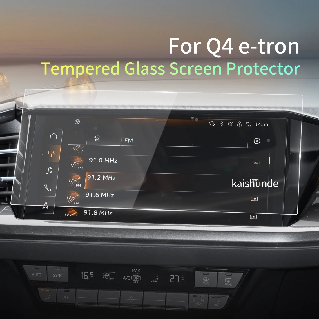 

Для Audi Q4 e-tron 2023 Автомобильная наклейка защита экрана Защитная пленка из закаленного стекла Carplay навигация автомобильный аксессуар