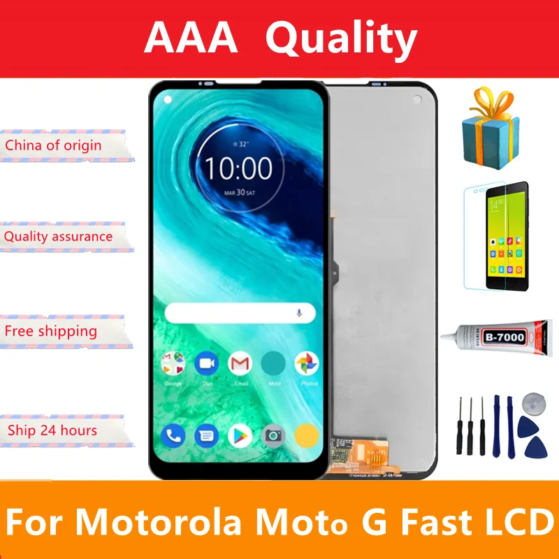 

6.4"; Original For Motorola MOTO G Fast XT2045-3 LCD Display Touch Screen Digitizer Assembly Replacement Parts For Moto GFast LC