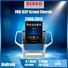 Автомобильный мультимедийный плеер для Jeep Grand Cherok 2008-2013, 2 Din, экран 9,7 дюйма Tesla, GPS-навигатор, Android, Авторадио, стерео, головное устройство