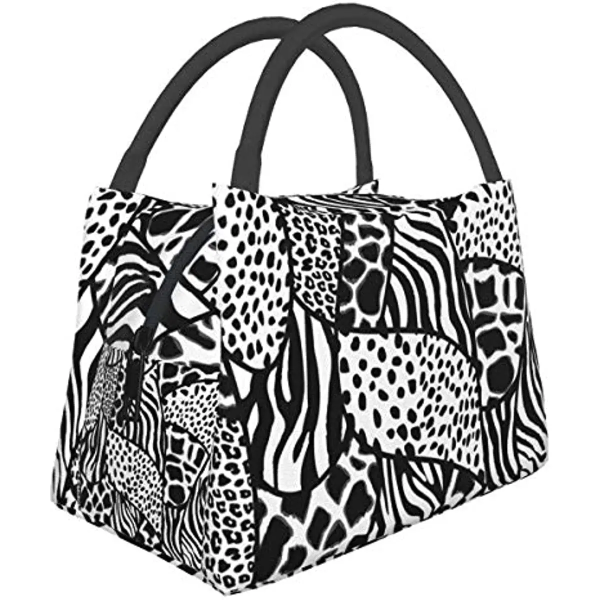 

Сумка для ланча с принтом зебры, сумка-тоут, сумка для ланча для мужчин и женщин, Ланч-бокс, многоразовый изолированный контейнер для ланча, рабочая сумка или путешествия