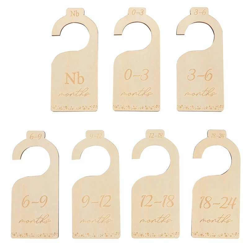 

Newborn Supplies Baby Closet Dividers Wood Nursery Closet Clothes Organizers Baby Wardrobe Dividers New Mom Gift